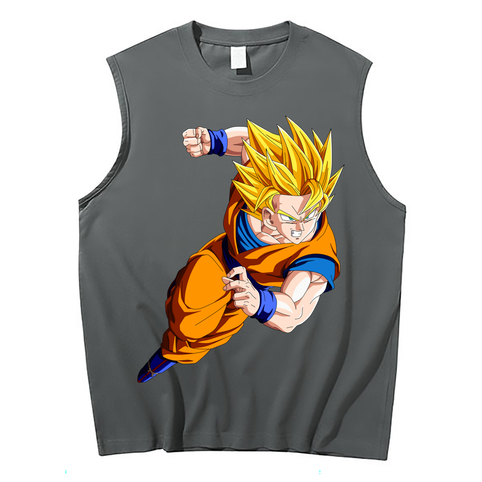 （画像用） ドラゴンボール 孫悟空（そん ごくう）Son Goku カカロット DRAGON BALL Kakarotto コットン100％タンクトップ（フロントプリント）